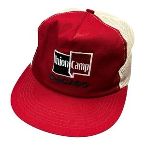 Vintage Union Camp Chicago Mesh Trucker Hat K-Products USA Made Cap SnapBack OS